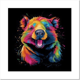 Wombat Smiling Posters and Art